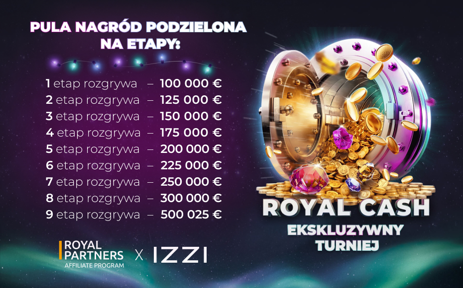 {19} Turnieju w Izzi Casino od Royal Partners.
