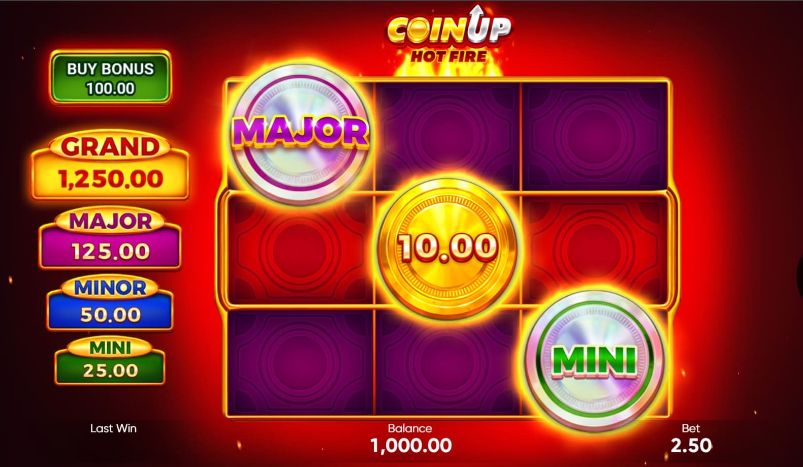 Coin Up: Gorący Ogień